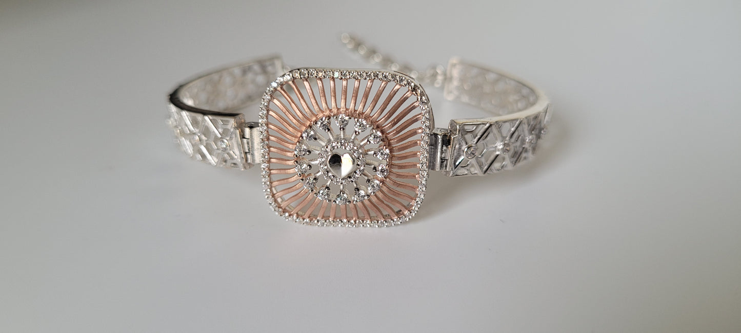 SILVER ROSEGOLD BRACELET