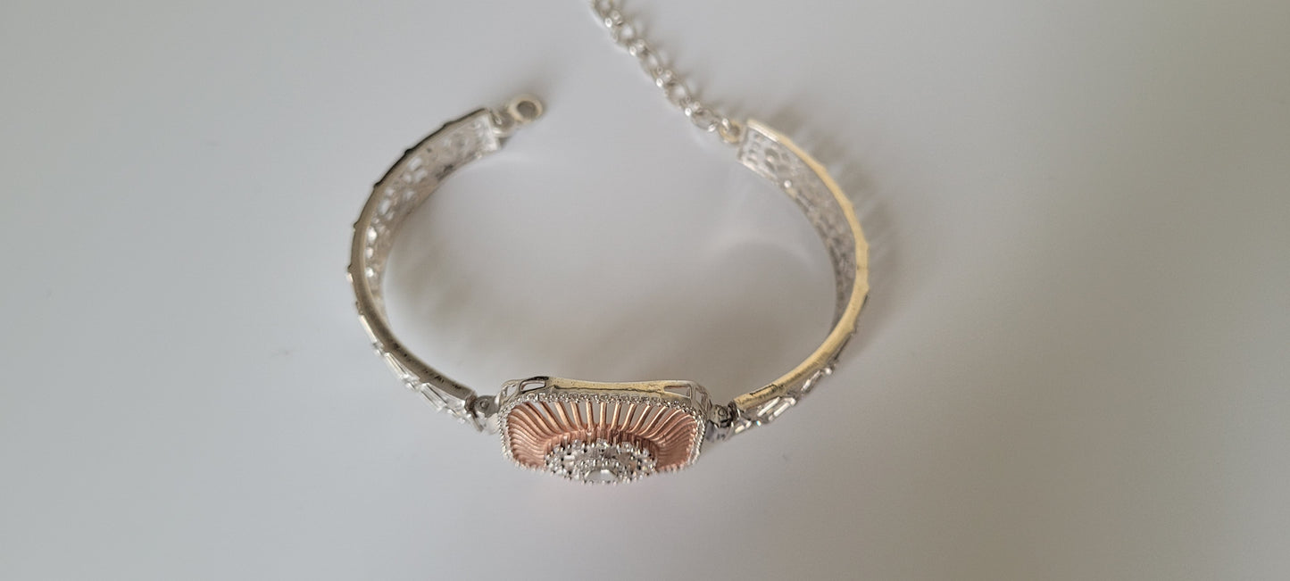 SILVER ROSEGOLD BRACELET