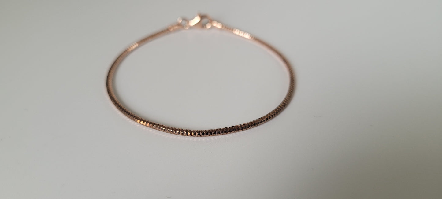 SILVER ROSEGOLD BRACELET